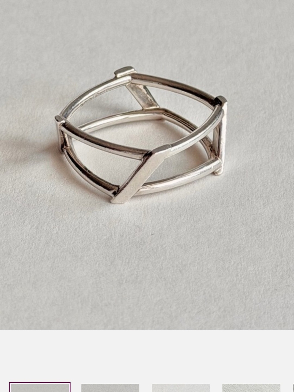 Tiffany Frank Gehry Unisex Silver Ring